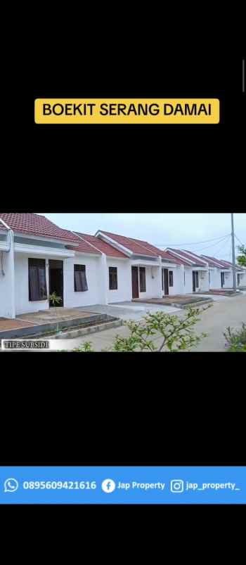 boekit serang damai rumah subsidi dan komersil
