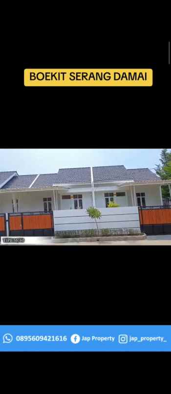 boekit serang damai rumah subsidi dan komersil