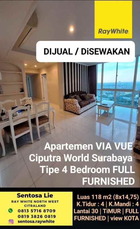 dijual apartemen jalan mayjen sungkono