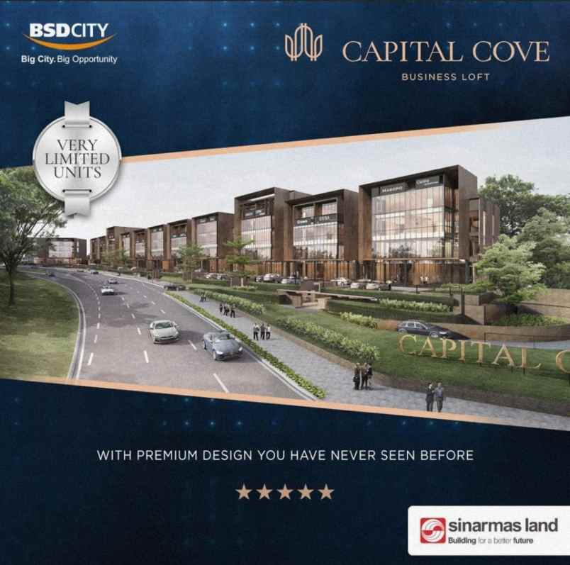 dijual capital cove business loft at bsd city