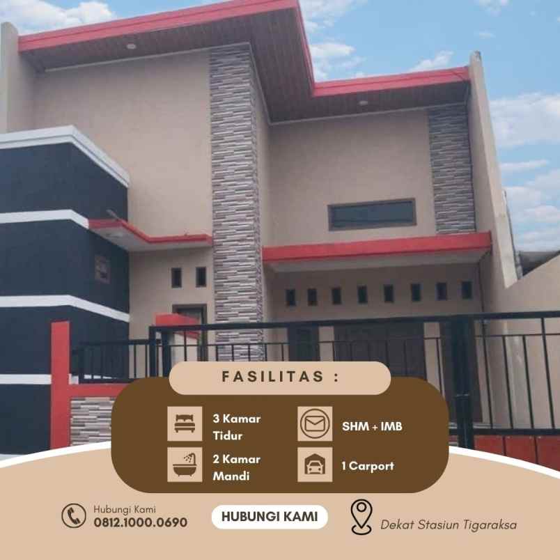 dijual murah rumah siap huni selangkah ke stasiun