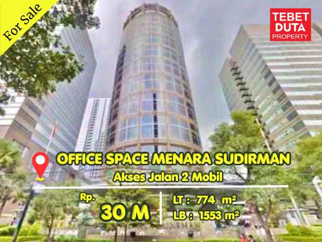 dijual ruko gudang kantor jl jend sudirman