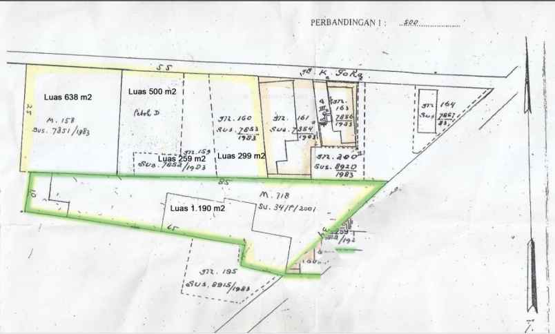 dijual ruko gudang kantor prapen jemursari
