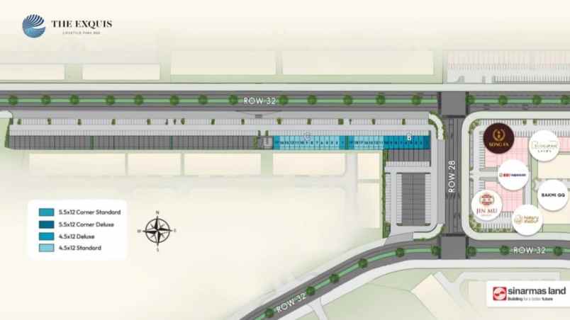 dijual ruko gudang kantor the exquis bsd