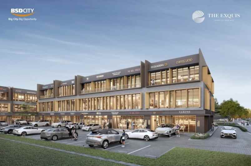 dijual ruko gudang kantor the exquis bsd