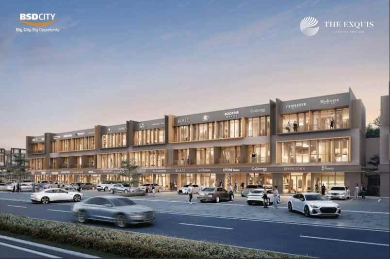 dijual ruko gudang kantor the exquis bsd