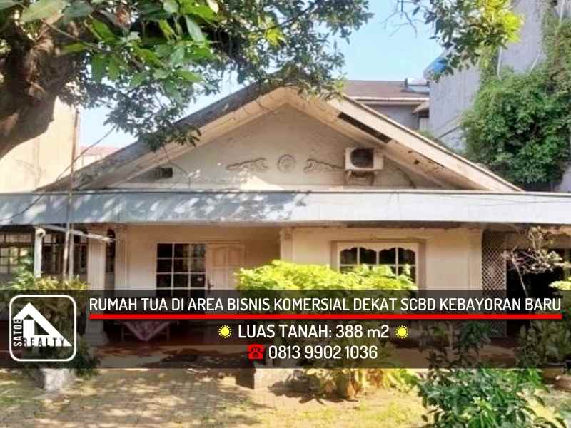 dijual rumah area scbd kebayoran baru