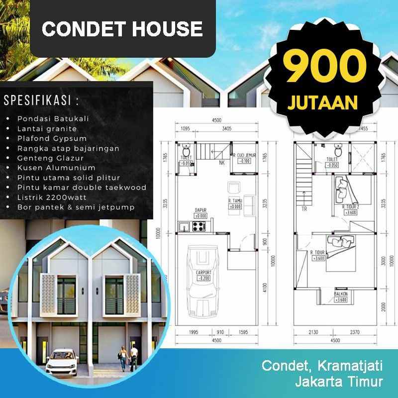 dijual rumah condet kramatjati