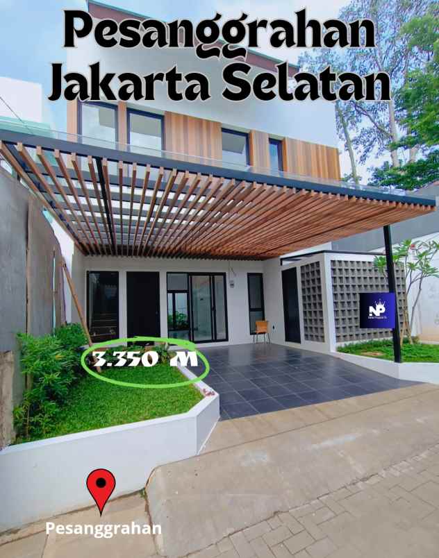 dijual rumah di pesanggrahan jakarta selatan