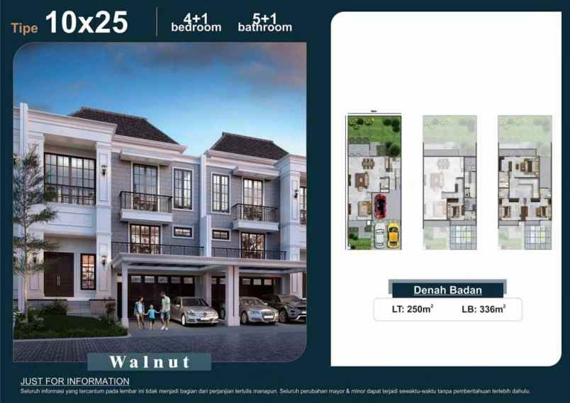 dijual rumah hook villa pasir putih 5 pik2 type walnut