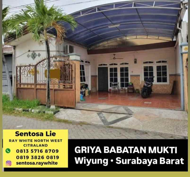 dijual rumah jalan griya babatan mukti