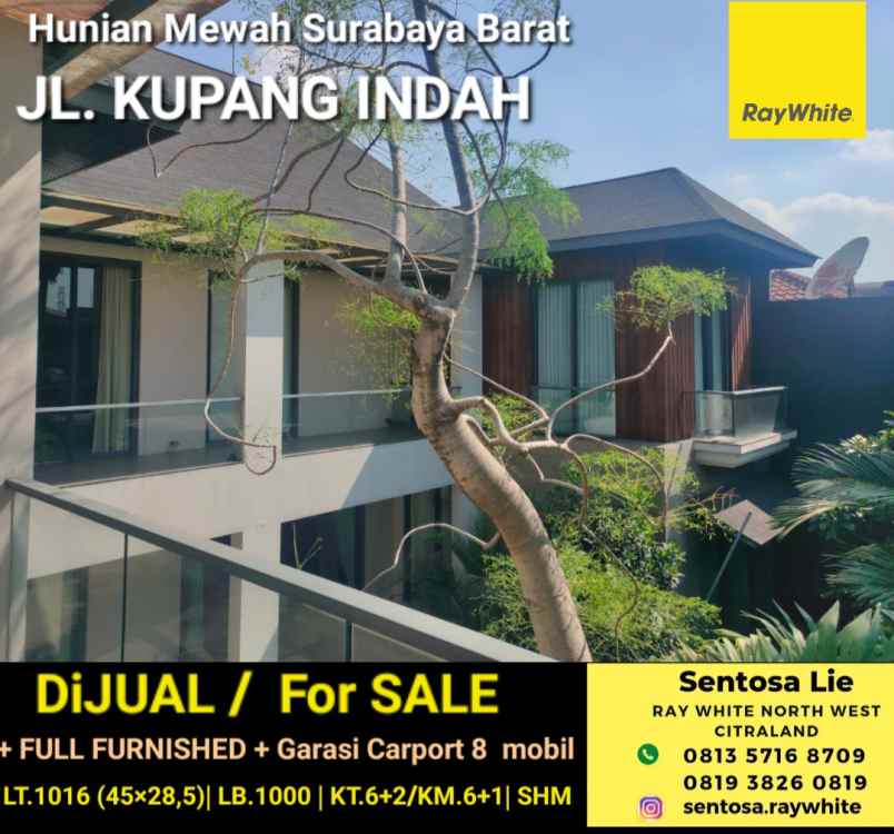 dijual rumah jalan kupang indah