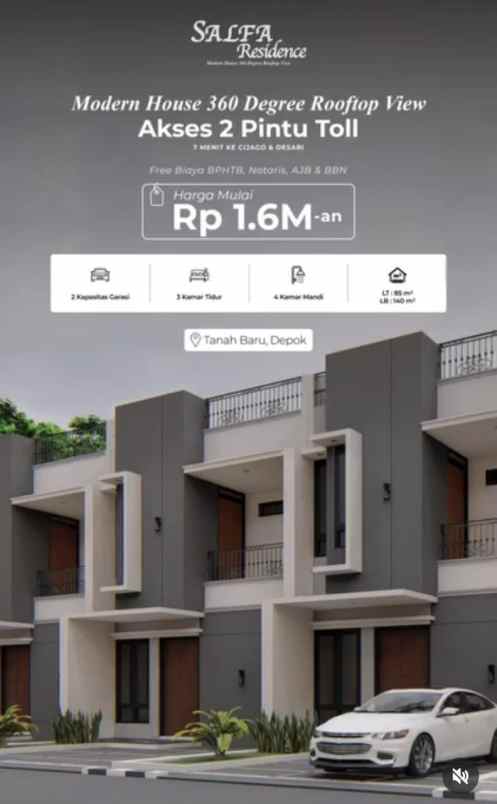 dijual rumah jl curug agung tanah baru