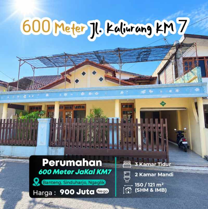 dijual rumah jl kaliurang km 7