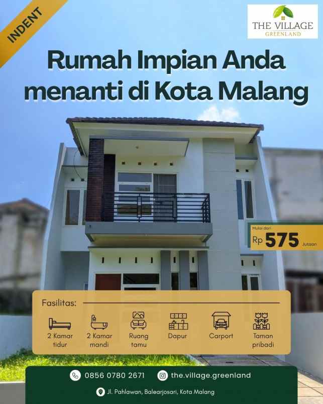 dijual rumah jl pahlawan balearjosari