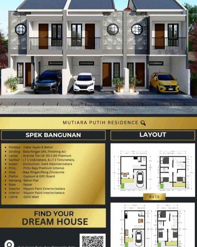 dijual rumah kelapa dua cimanggis depok