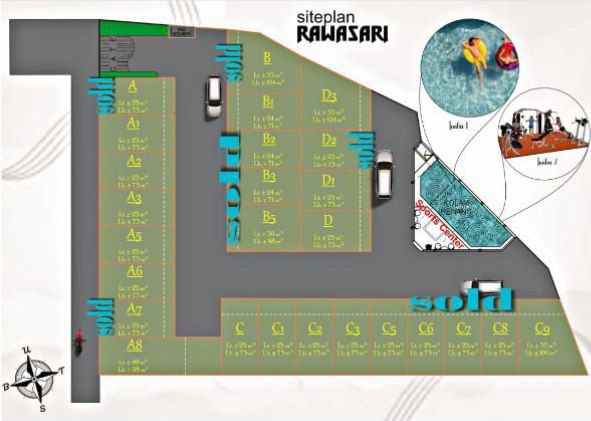 dijual rumah rawasari