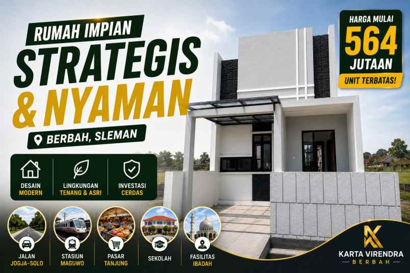 dijual rumah rumah virendra berbah sleman