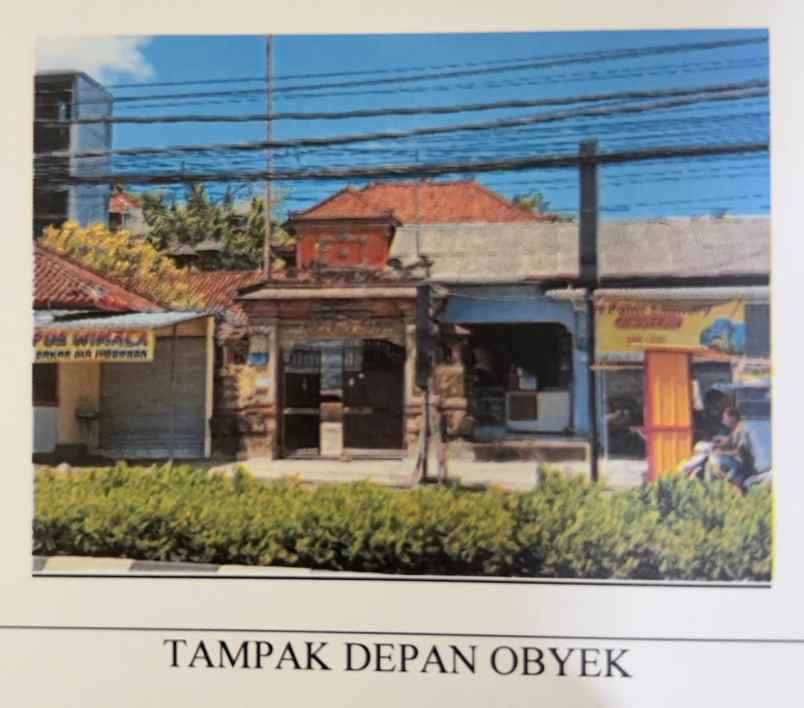 dijual satu bidang tanah berikut bangunan