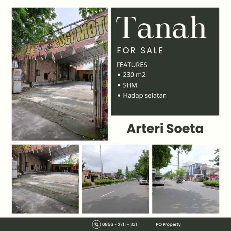 dijual tanah arteri sokerano hatta