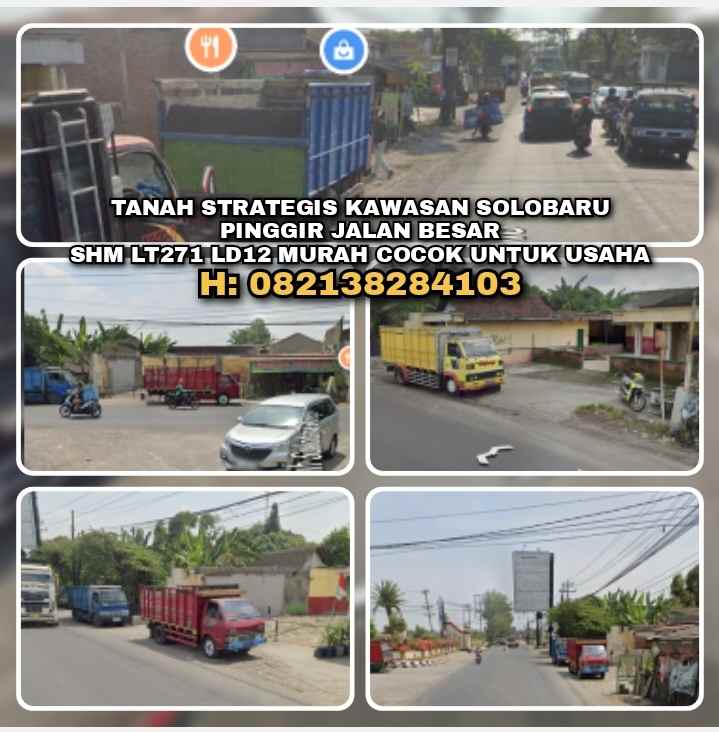 dijual tanah baki solo baru sukoharjo solo