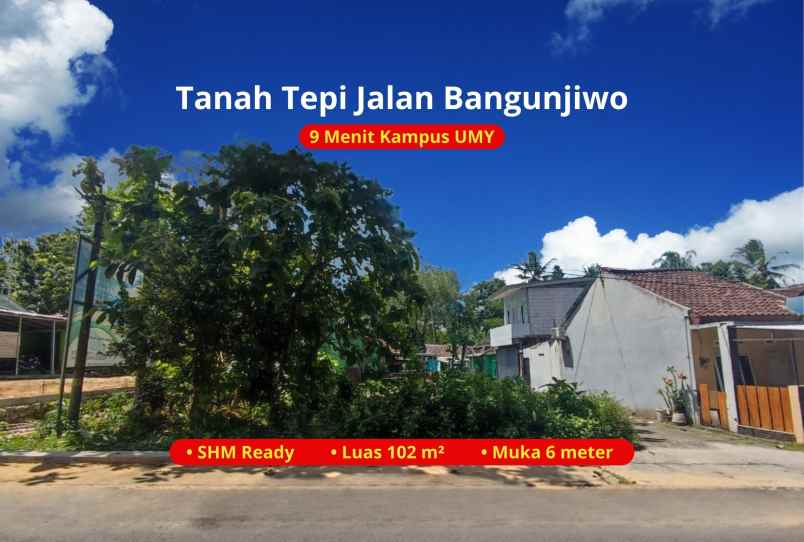dijual tanah balecatur kec gamping