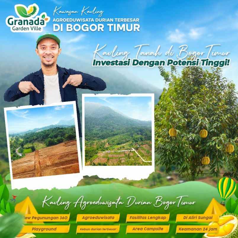 dijual tanah buanajaya tanjungsari bogor