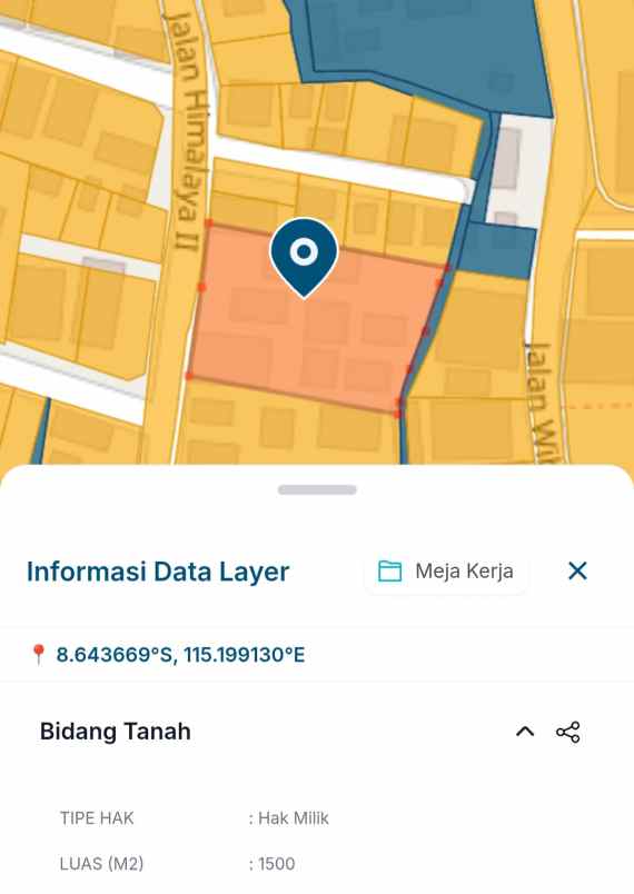 dijual tanah buluh indah