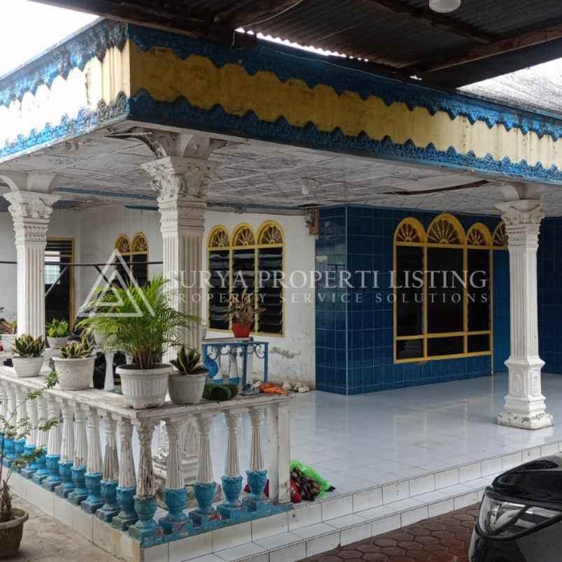 dijual tanah dan bangunan jalan garu 1 medan amplas