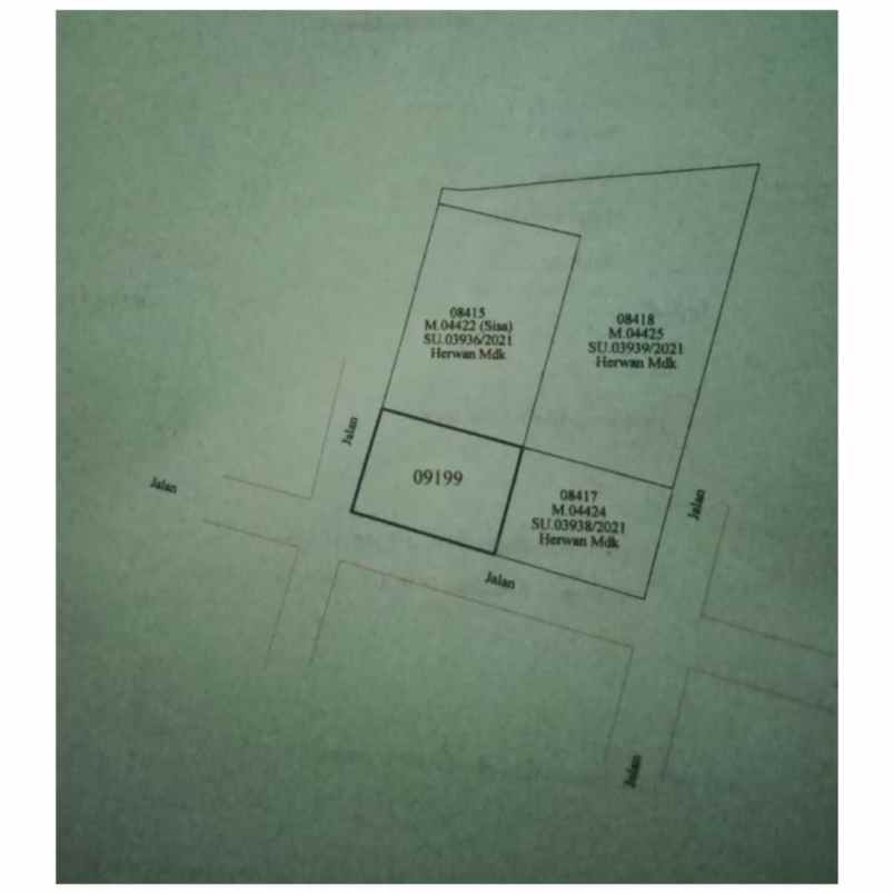 dijual tanah dekat paud it ar rohman