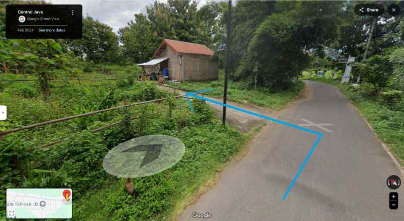 dijual tanah desa tepisari polokarto