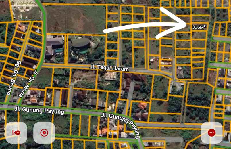 dijual tanah gunung payung