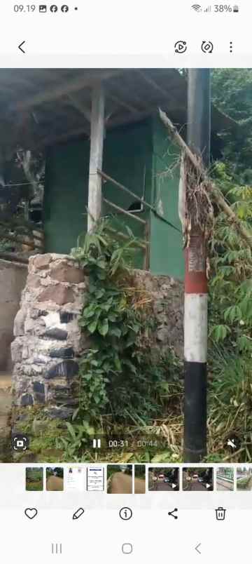 dijual tanah jl curug cinulang