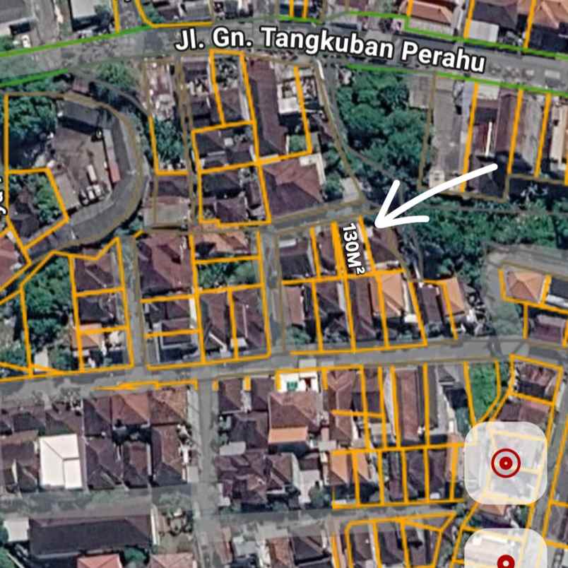 dijual tanah jl gunung tangkuban perahu
