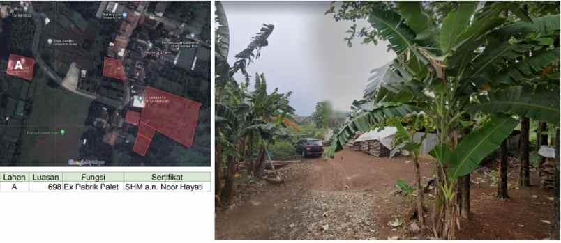 dijual tanah jl raya bojong nangka kec