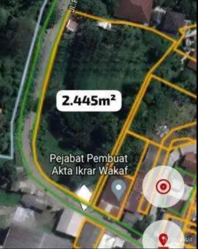 dijual tanah jl raya ciapus buniaga