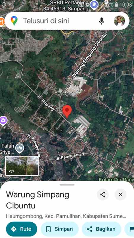 dijual tanah jl raya parakan muncang