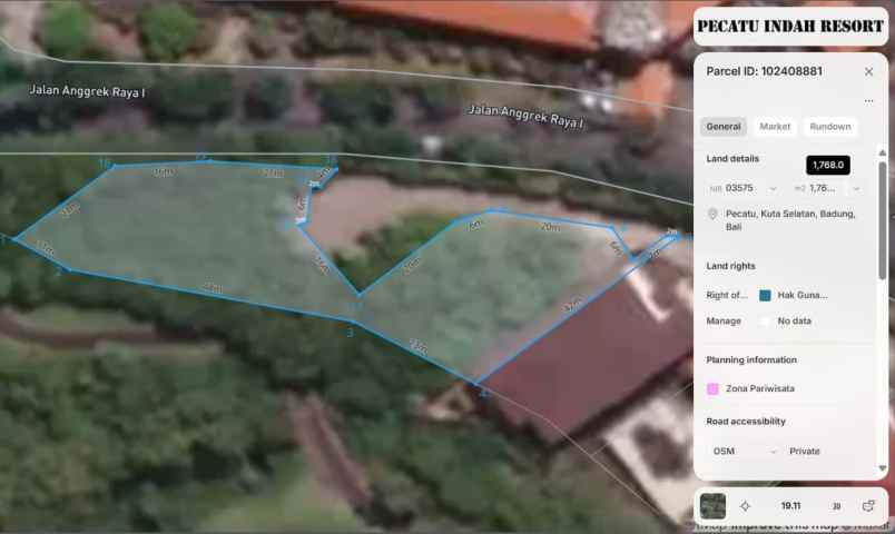 dijual tanah pantai dreamland