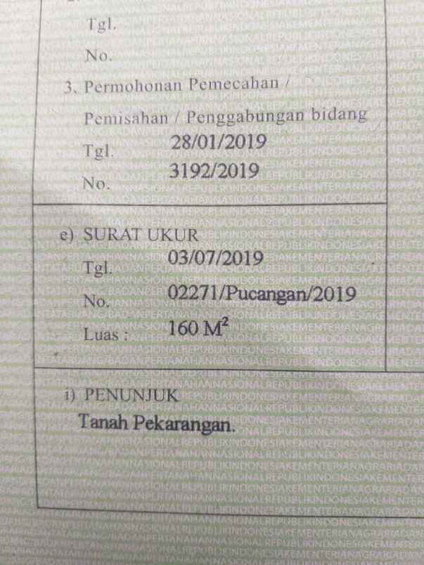 dijual tanah pucangan kartasura