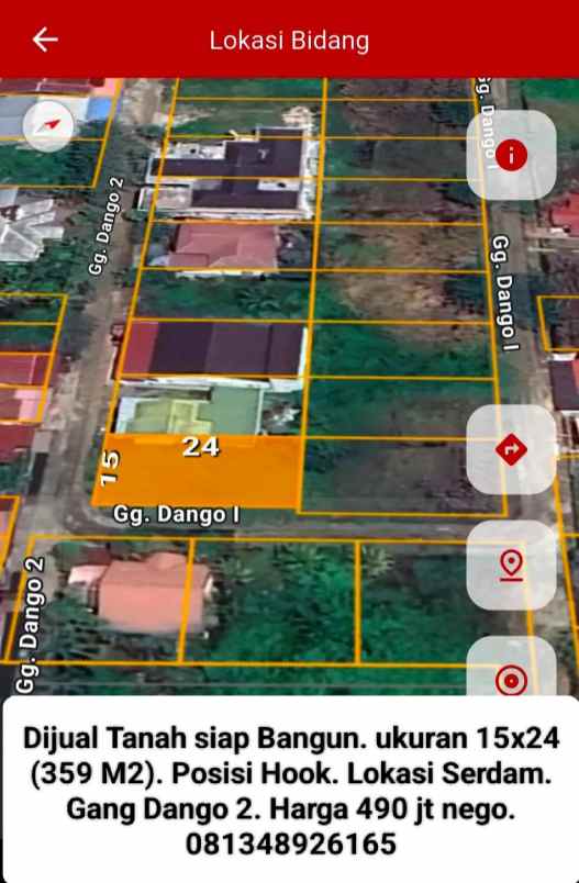 dijual tanah sungai raya dalam