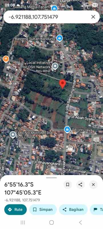 dijual tanah villa bandung indah