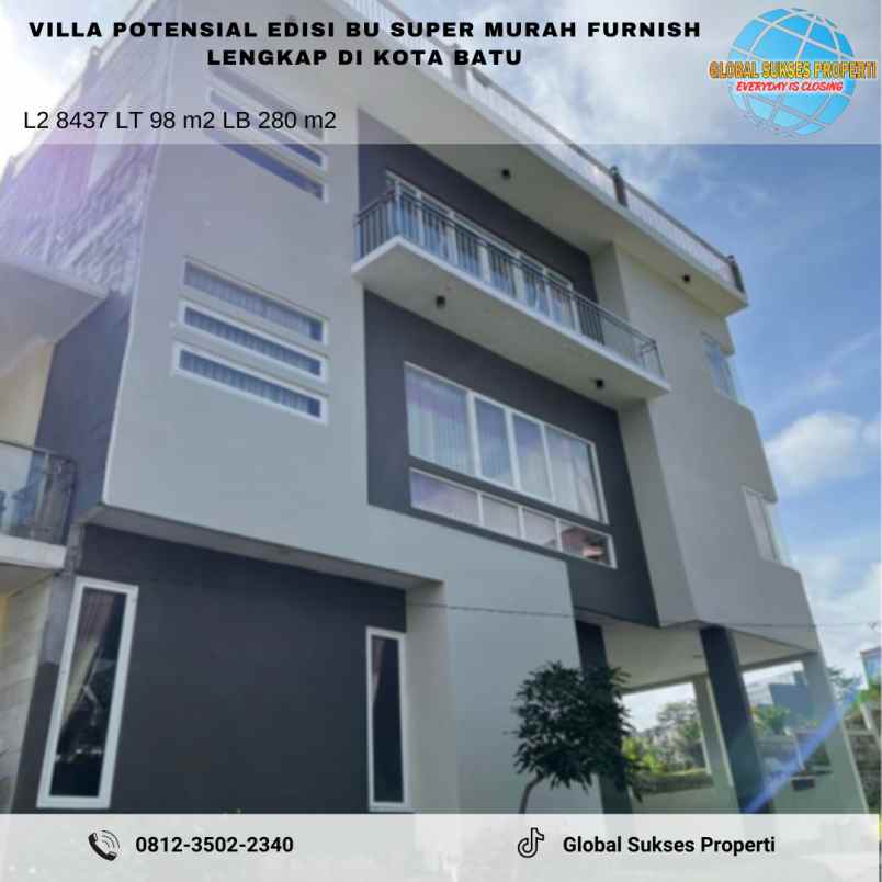 dijual villa abdul gani atas