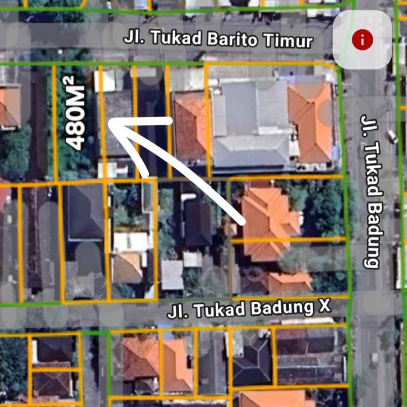 disewakan tanah tukad barito timur