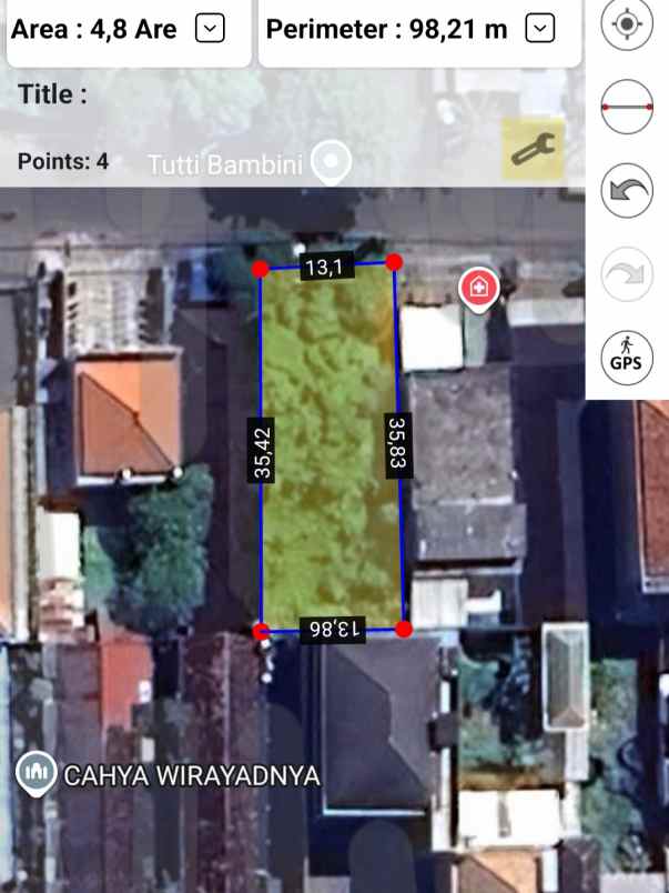 disewakan tanah tukad barito timur