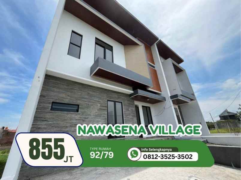 hunian mewah 2 lantai di nawasena village balepadi