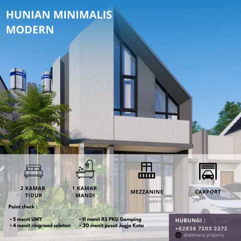 jual rumah scandinavian minimalis modern unit terakhir