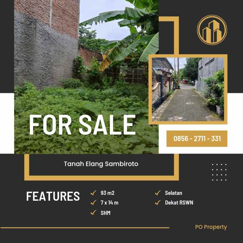 kavling siap bangun jalan elang sambiroto