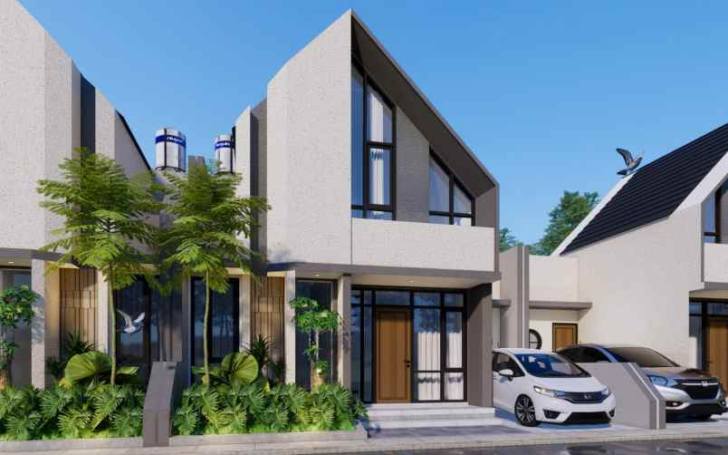 kolam renang pribadi di belakang umy