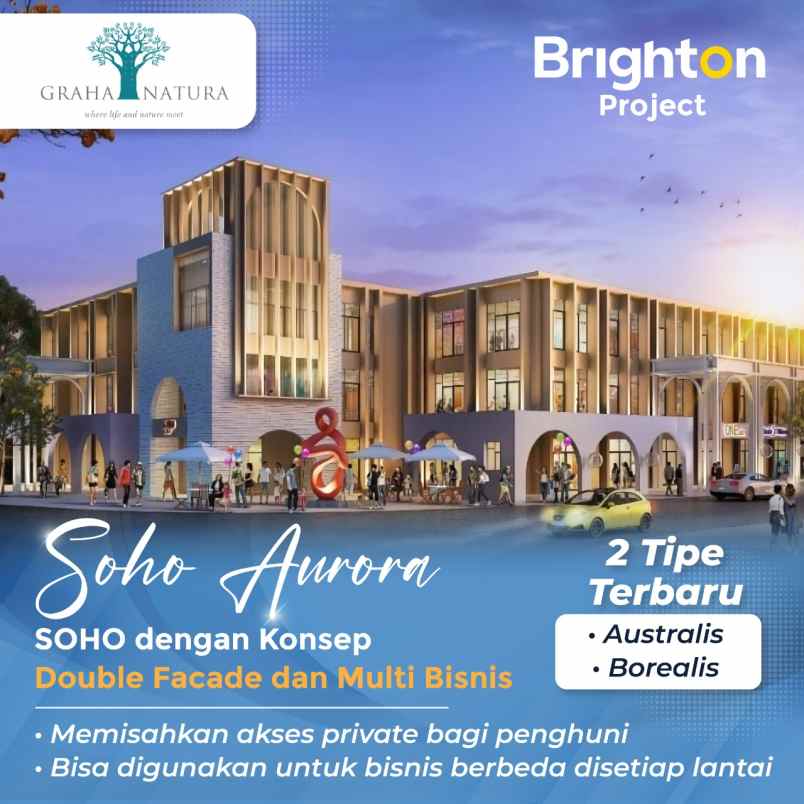 ruko gudang kantor graha natura surabaya