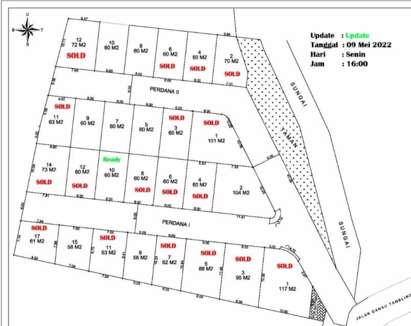 rumah 656p 884 vi jl danau